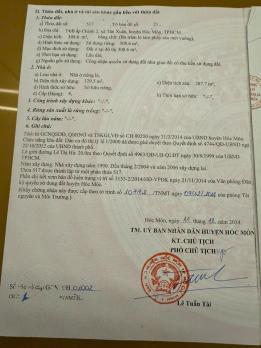 BÁN GẤP NHÀ MẶT TIỀN LÊ THỊ HÀ – HÓC MÔN – HÀNG HIẾM GIỮA TRUNG TÂM!