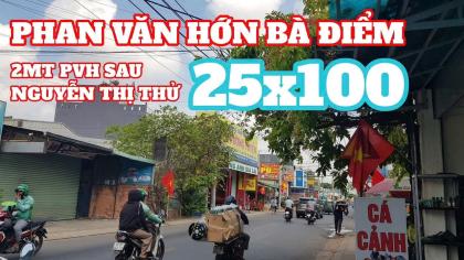 MẶT TIỀN (25X100) PHAN VĂN HỚN – VỊ TRÍ VÀNG LÀM GÌ CŨNG SINH LỜI