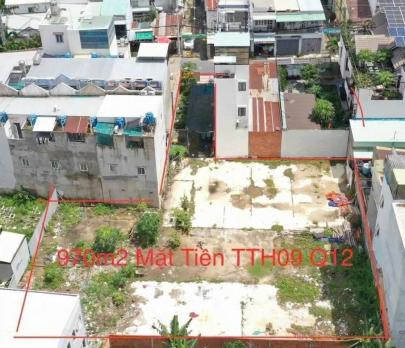 CỰC PHẨM ĐẤT FULL THỔ CƯ GẦN 1.000M² MẶT TIỀN TÂN THỚI HIỆP 09, Q12
