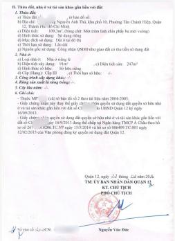 GIẢM 1 TỶ – KẸT BÁN GẤP NHÀ 3 LẦU 110M2 MẶT TIỀN NGUYỄN ẢNH THỦ, Q12