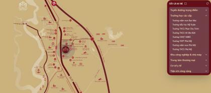 Bán căn hộ Maison Grand Phú Mỹ mặt tiền QL51, gần cảng Cái Mép