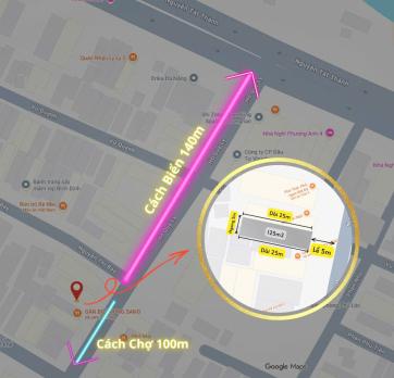 CHÍNH CHỦ BÁN 125M2 ĐẤT BIỂN NGAY TTTP ĐÀ NẴNG, SHR, CHỈ 12.5 TỶ. LH:0779089999.