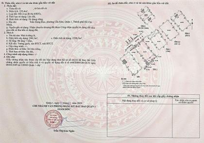 Bán tòa nhà Trần Hưng Đạo Quận 1,  hầm 6 lầu, DT đất 252m², thu 200tr/th, giá 95 tỷ