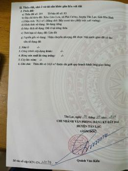 Bán Nhà C4 Phú Cường, Tân Lạc, 78m2, nở hậu, ô tô khách KD, 2 tỷ Hòa Bình