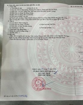 BÁN NHÀ 228/32 HẬU GIANG F9Q6 (4M6 x 22M50), SHR, CHỈ 7.5 TỶ. LH: 0933279273.