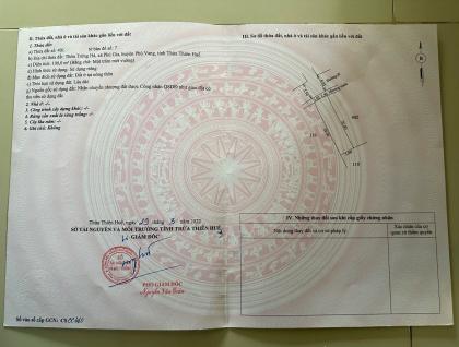 Bán đất tại Phú Gia, Xã Phú Vang, Thành Phố Huế DT: 100 m2 SHR: 620tr. LH: 0906529275