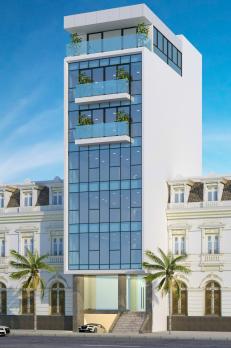 Bán tòa nhà VP 8 tầng mặt phố Lưu Quang Vũ - Trung Hòa Dt 120m2 Mt 6.7m. Giá 115 tỷ