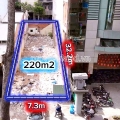 Bán đất mặt tiền Đường 3/2, Quận 10, 220 m², ngang 7,36m, xây được 6 tầng
