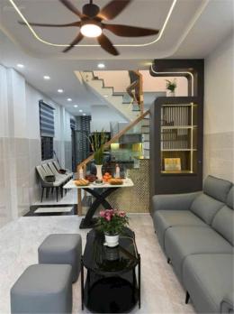 Nhỉnh 6tỷ - Nhà 2tầng MT đường số - chợ Tân Quy - Tân Hưng - tặng full nội thất . Sổ chuẩn