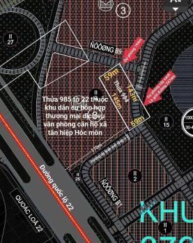 ĐẤT SKC 7.530m² – 1/ QL22 – GIÁ CHỈ 6,8TR/M² XÃ TÂN HIỆP, HÓC MÔN