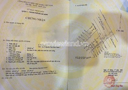 Bán 4 căn mặt tiền Calmette Q1, 310 m², ngang 13m, dòng tiền 500 triệu/tháng, giá 390 tỷ