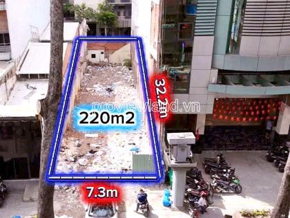 Bán đất mặt tiền Đường 3/2, Quận 10, 220 m², ngang 7,36m, xây được 6 tầng