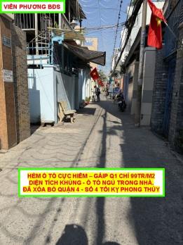 Bán gấp nhà hẻm ô tô trung tâm Quận 4 TPHCM, kinh doanh sầm uất, giá đầu tư hiếm