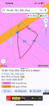BÁN 3300M2 ĐẤT TẠI PHƯỚC TÂN - TP BIÊN HOÀ. SHR. 33 TỶ. LH:0933449988.