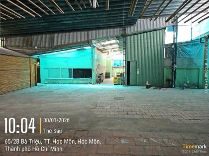 XƯỞNG MẶT TIỀN BÀ TRIỆU – GẦN BV HÓC MÔN – QUỸ ĐẤT LỚN HIẾM