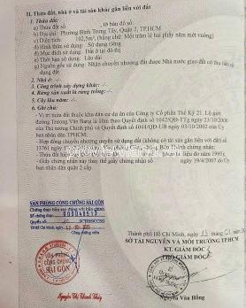 Bán nhà Trương Văn Bang Thủ Đức, đối diện công viên, 5x20,5m, hầm + 4 tầng, giá 40 tỷ