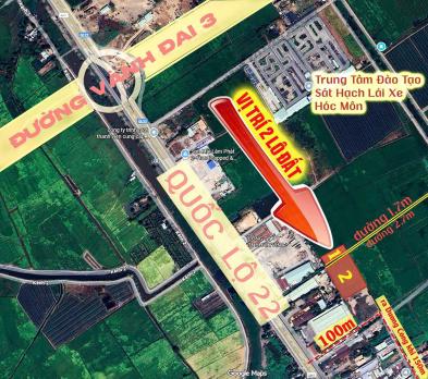 QUỸ ĐẤT LỚN 1/ QUỐC LỘ 22, TÂN HIỆP – GẦN VÀNH ĐAI 3 – CHỈ ~4,7TR/M²