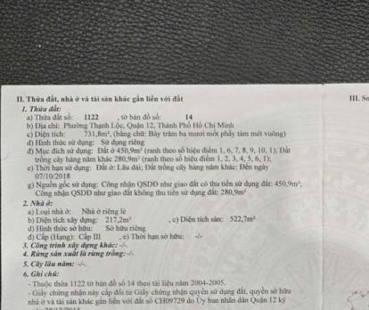 BIỆT THỰ SÂN VƯỜN THẠNH LỘC 37 – 732M² – 7PN – CHỈ 28.98 TỶ TL MẠNH