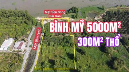 SIÊU PHẨM 5.000M² – 2 MẶT TIỀN SÔNG SÀI GÒN BÌNH MỸ – GIÁ CHỈ 6TR/M²
