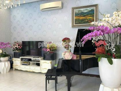 Bán biệt thự Thạnh Mỹ Lợi, 550 m², 25m × 22m, hầm + 3 lầu, 4PN, gara ô tô