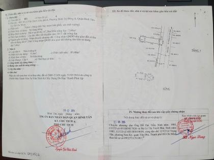 BÁN NHÀ VÀ ĐẤT TẠI P.BÌNH TRỊ ĐÔNG A - DT 126M2 - SHR - 8.7 TỶ TL. LH:0932688139