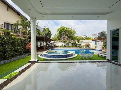 Bán villa góc 2MT Nguyễn Văn Hưởng Thảo Điền, 777 m², hồ bơi sân vườn, 3 lầu